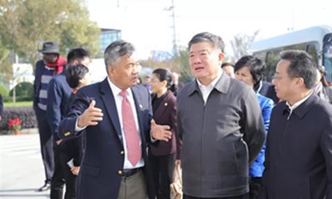 全國人大副委員長陳竺和聯(lián)合國衛(wèi)生署、國際紅十字會高級官員到訪立升集團(tuán)蘇州基地